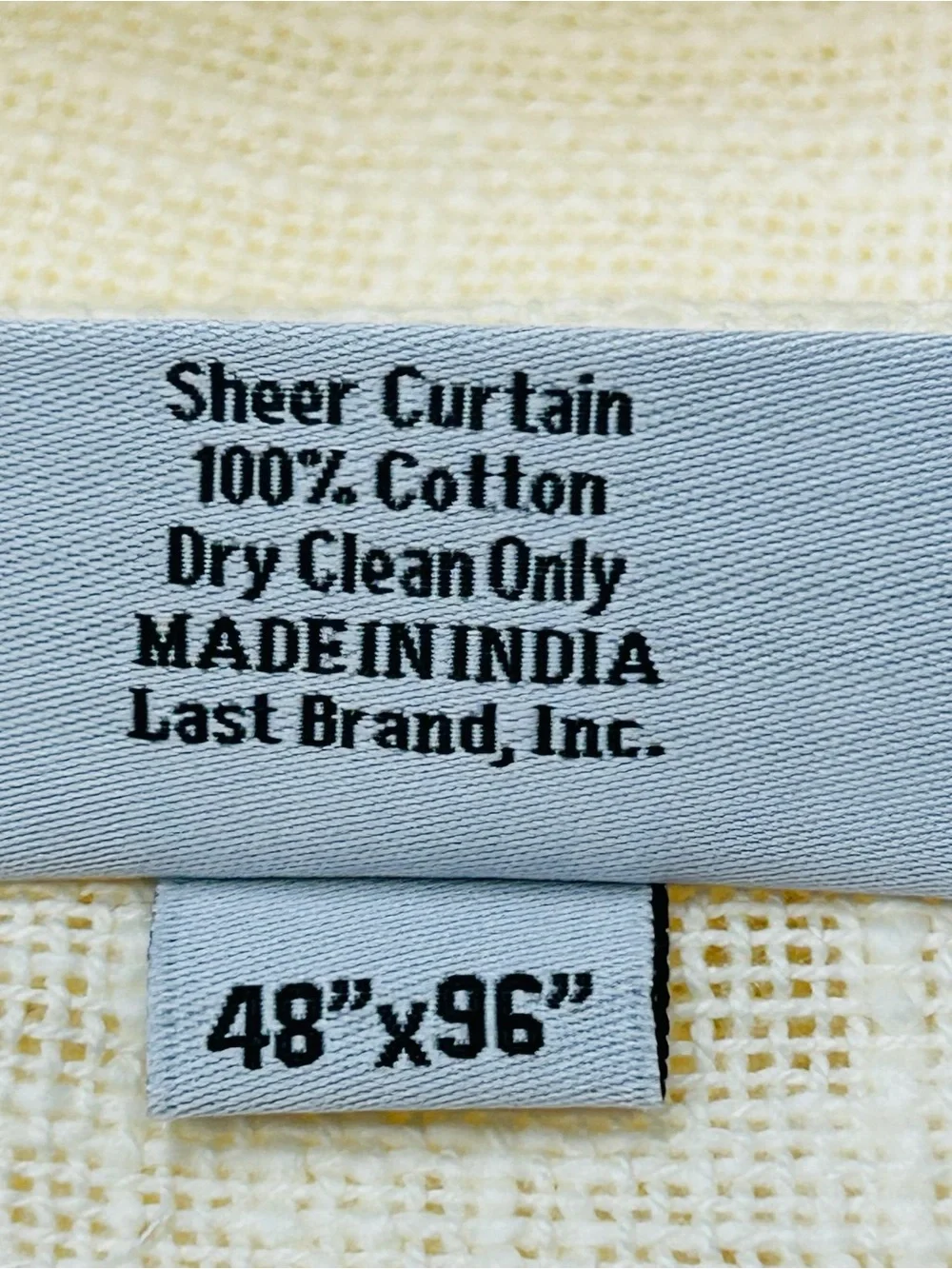 NWT QUINCE Set Of 2 48x96 Cotton Slub Curtains Natural 9596